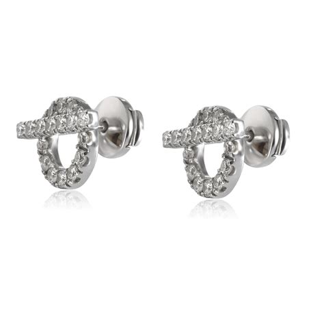 hermes finesse earrings white gold|Hermès.